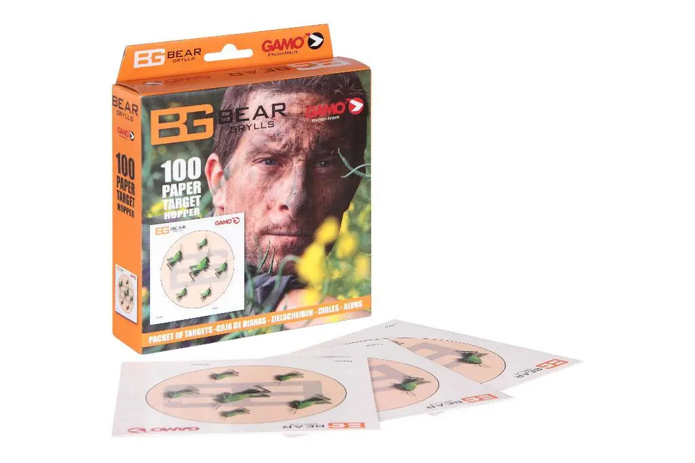 Gamo Bear Grylls skydeskiver, græshopper til luftvåben