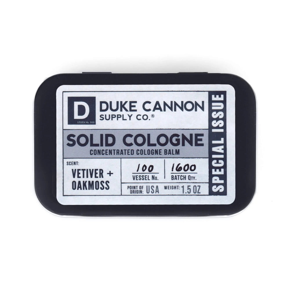Duke Cannon Solid Parfume, Vetiver Duke Cannon Supply Co.