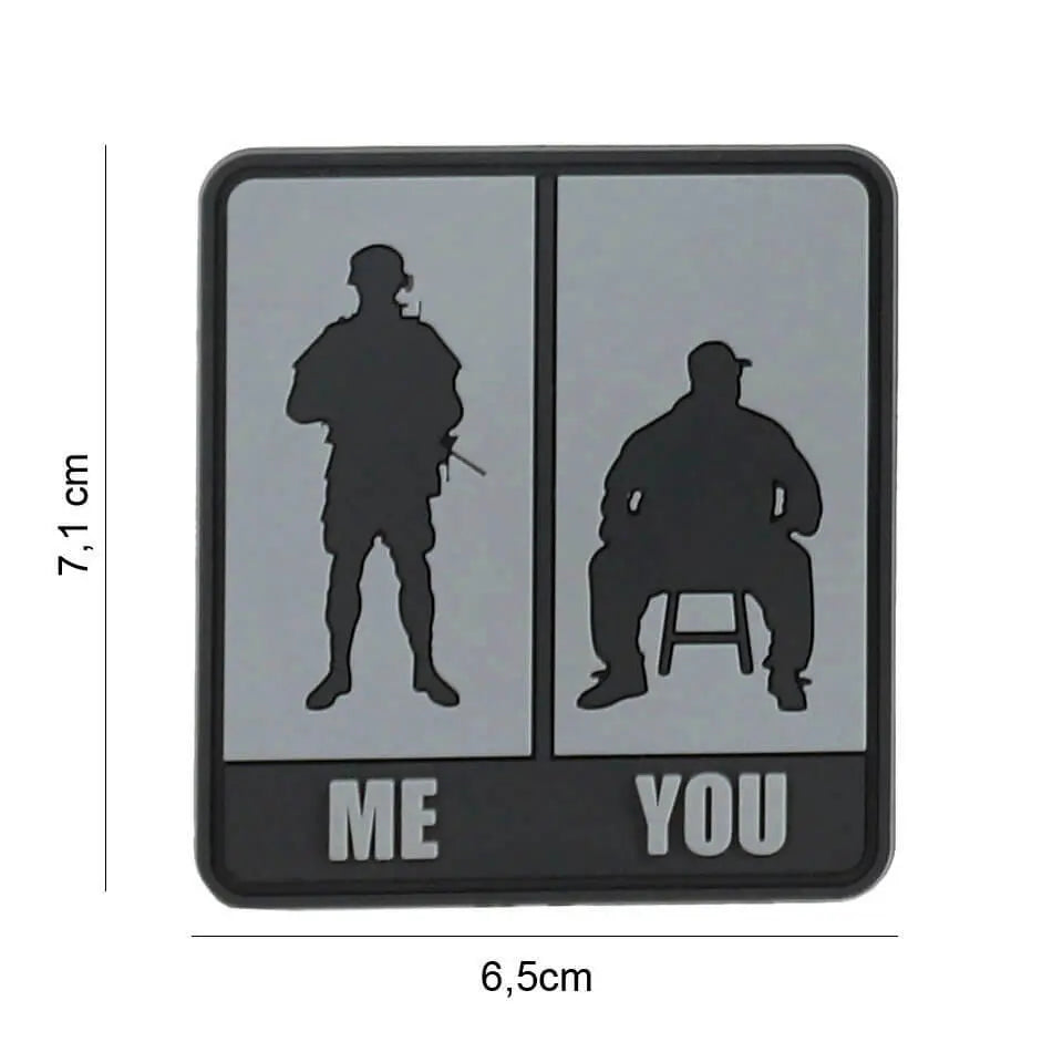 Patch, PVC, Me & You, Grå 101 Inc