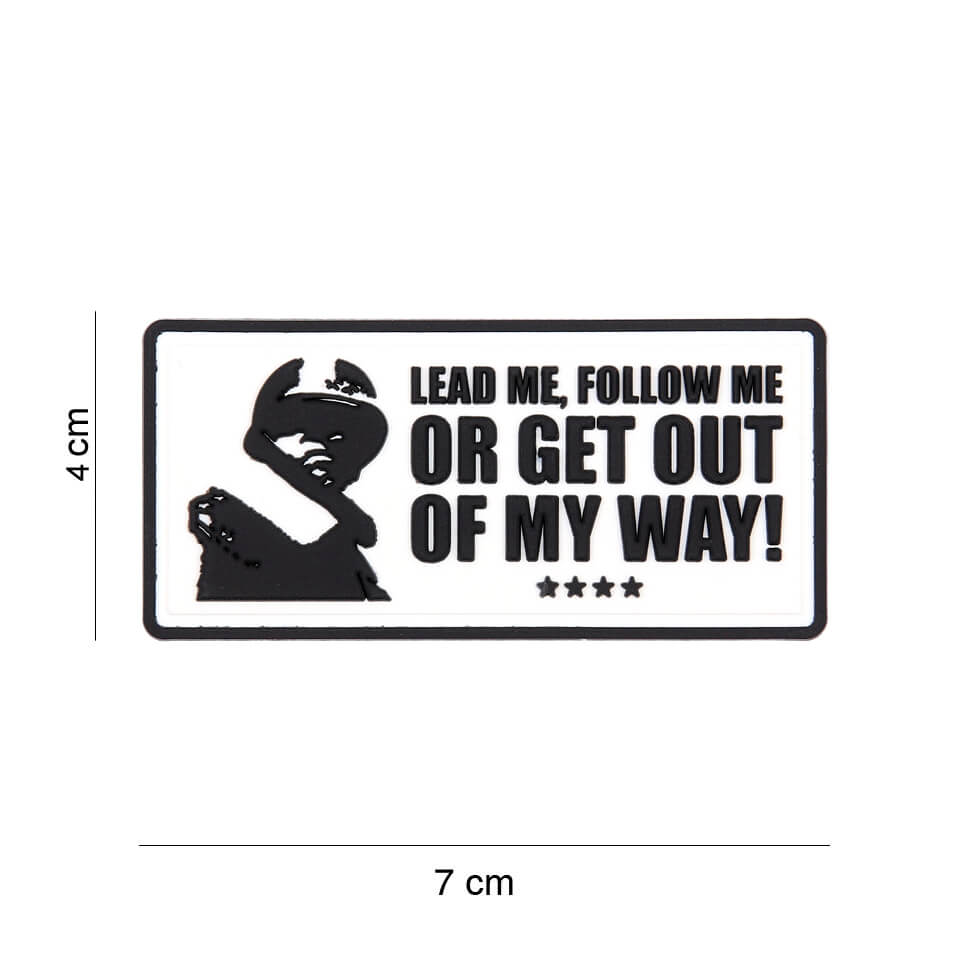 Patch, PVC, Lead me, follow me, Hvid 101 Inc