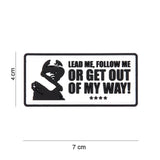 Patch, PVC, Lead me, follow me, Hvid 101 Inc