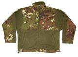 Fleece jakke, Vegato i grøn camouflagefarve