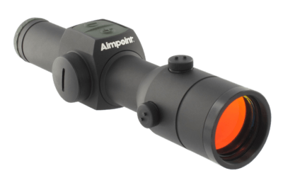 Aimpoint H30S rødpunktssigte, sidebillede, til montering på våben