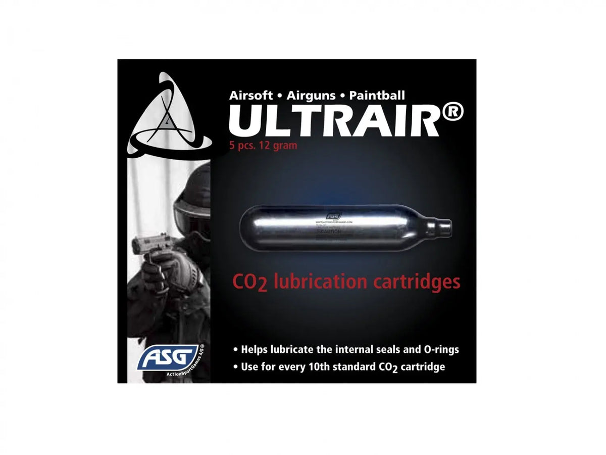 CO2 smøre patroner, 5 stk Action Sport Games