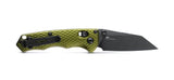 Benchmade 290BK-2 Full Immunity kompakt foldekniv med sort Wharncliffe-blad i CPM-M4 og skæfte i Woodland Green aluminium