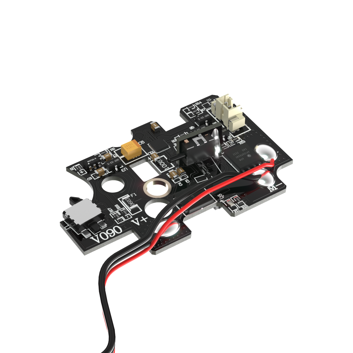 E-Shooter Kestrel V2 Basic ETU/MOSFET, Ledning Bagud – billede 1