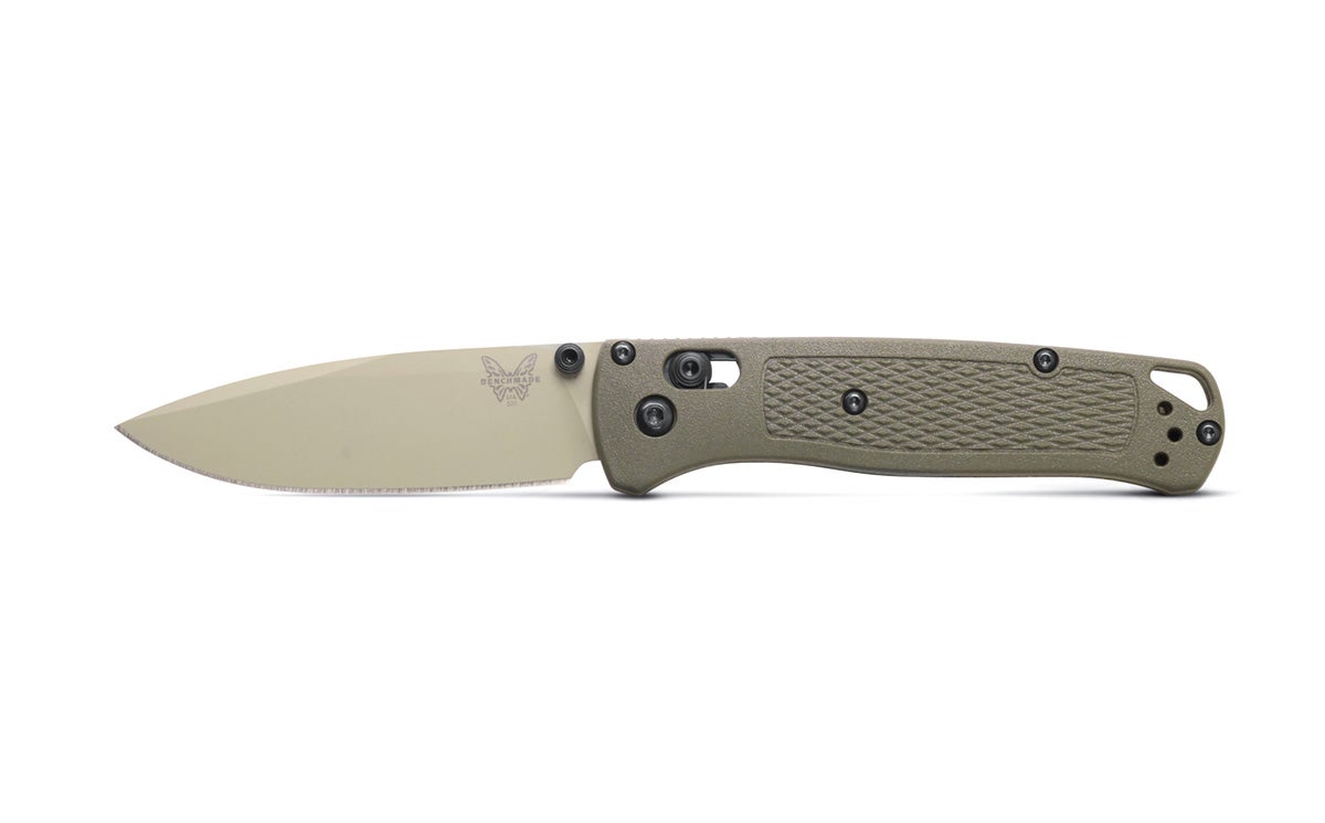 Benchmade 535TN-11 Bugout foldekniv med CPM-S30V drop-point blad og skæfte i Dark Olive Grivory