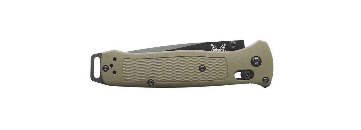 Benchmade 537BK-06 Bailout foldekniv med Cerakote-belagt CPM-S30V tanto-blad og skæfte i Ranger Green Grivory