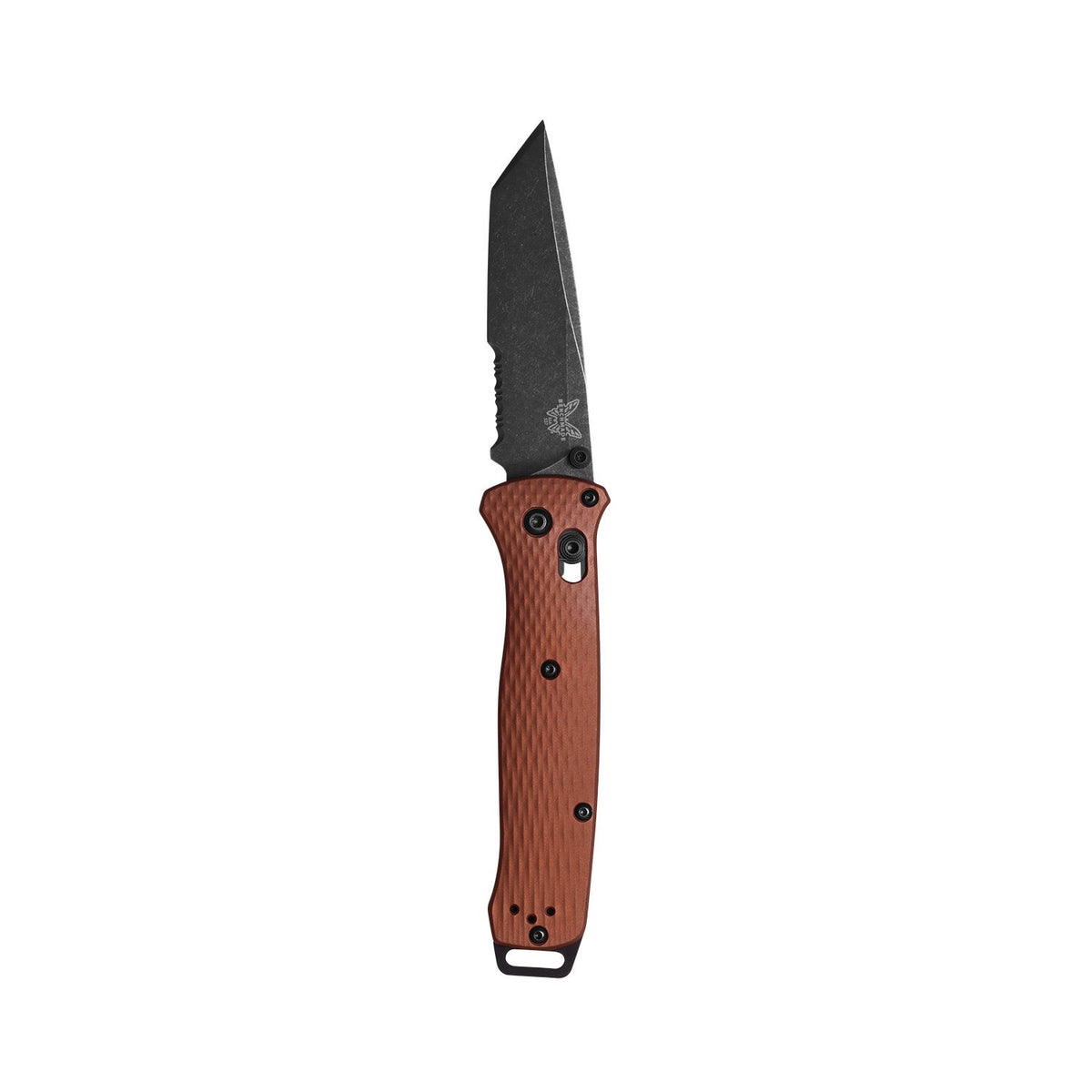 Benchmade 537SBK-07 Bailout foldekniv med delvist savtakket CPM-MagnaCut tanto-blad og skæfte i Burnt Copper anodiseret aluminium