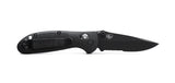 Benchmade 556SBK-S30V Mini Griptilian foldekniv med sort CPM-S30V drop-point blad og sort Grivory-skæfte