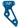 AIP Aluminum skridsikker Thumb Rest, blå, frontbillede, lille version til visning