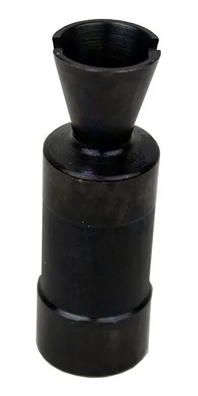 AK-U flammeskjuler 14 mm CCW frontbillede, sort farve, til airsoft våben