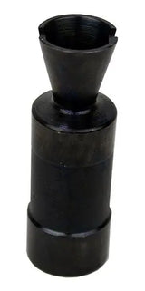 AK-U flammeskjuler 14 mm CCW frontbillede, sort farve, til airsoft våben