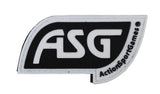 ASG PVC patch i sort med hvidt logo
