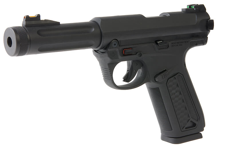 Action Army AAP01 sort gaspistol, venstre side, til hardball