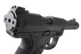 Action Army AAP01 sort gaspistol detaljeret med magasin og greb på siden