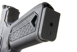Action Army AAP01 sort gaspistol, set fra en venstre sidevinkel.