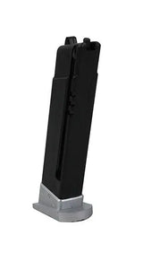 Airsoft magasin, manuel, M92FS, sølv 12 skuds
