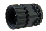 ARES Octarms Tactical M-LOK handguard, mørk jordfarve, monteret på våben