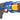 Blaze Storm manuel tromlerevolver NERF legetøj, blå og orange pistol