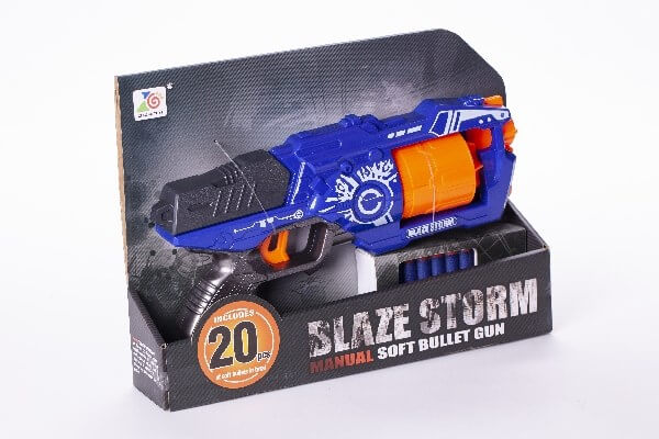 Blaze Storm Tromlerevolver fra NERF med skumskud