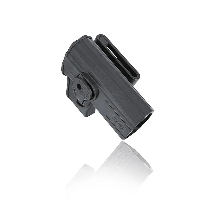 Sort pistolhylster til CZ-serie med quick release funktion og bælteholder
