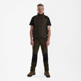 Deerhunter MOOR vatteret vest med strik, Brown Leaf
