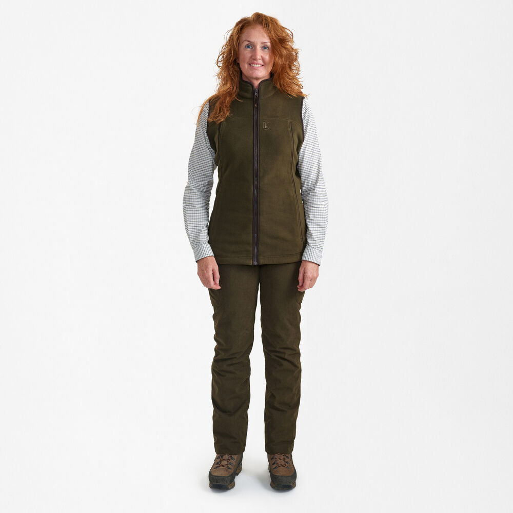 Deerhunter Lady EAGLE fleecevest, Tarmac Green