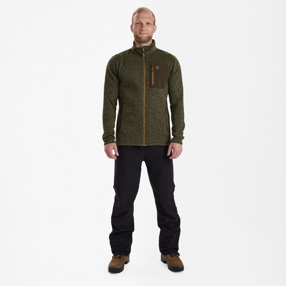 Deerhunter SAREK strikjakke, Olive Night melange