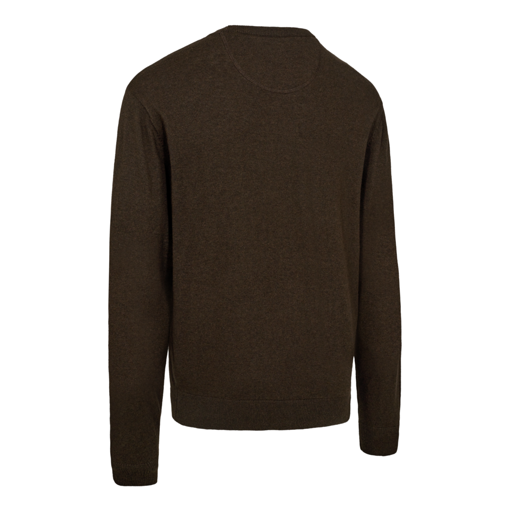 Deerhunter HARRINGTON strik med rund hals, Brown melange