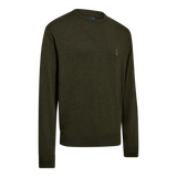 Deerhunter HARRINGTON strik med rund hals, Forest Ember Melange