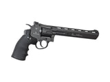Dan Wesson 8" sort revolver set fra siden
