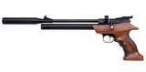 Diana Bandit PCP luftpistol 4,5 mm med bøgetræshåndtag set fra siden