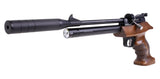Diana Bandit PCP luftpistol 4,5mm på hvid baggrund.