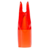 EK Archery nock til fiberglass pile i rød farve.