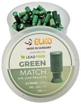Elko Green Match Blyfri Hagl, 200 stk, 4,5 mm (.177) ELKO