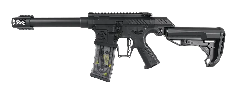 G&G Armament SSG-1 i sort farve, et airsoft gevær