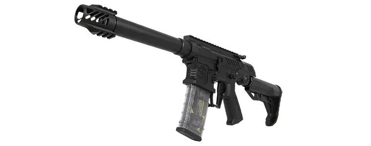 G&G Armament SSG-1 i sort, et airsoft riflevåben for speedsoft.