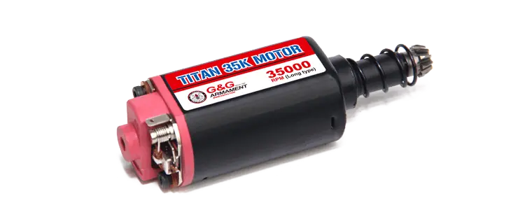 GG Titan 35K Motor, Lang Aksel for airsoftvåben.