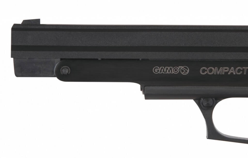 Gamo Compact 4,5 mm luftpistol i sort, sidebillede