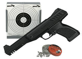 Gamo P-900 luftpistol sæt i sort farve med skydeskive