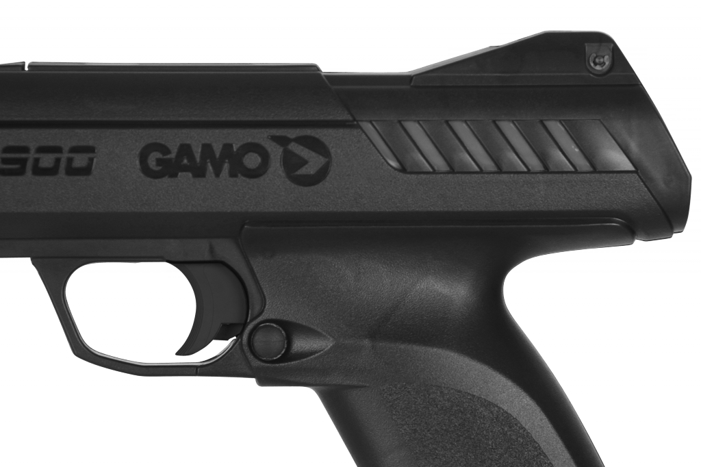 Billede af Gamo P-900 luftpistol sæt i en hvid baggrund