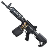 Golden Eagle LMG airsoft riffel i fuld metal med Keymod front