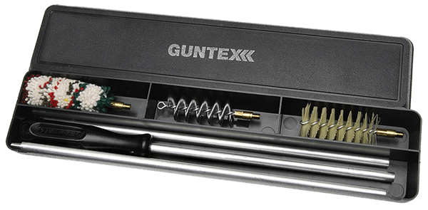 Guntex Cal. 12 Rensesæt med børstehoveder og aluminiumsstok