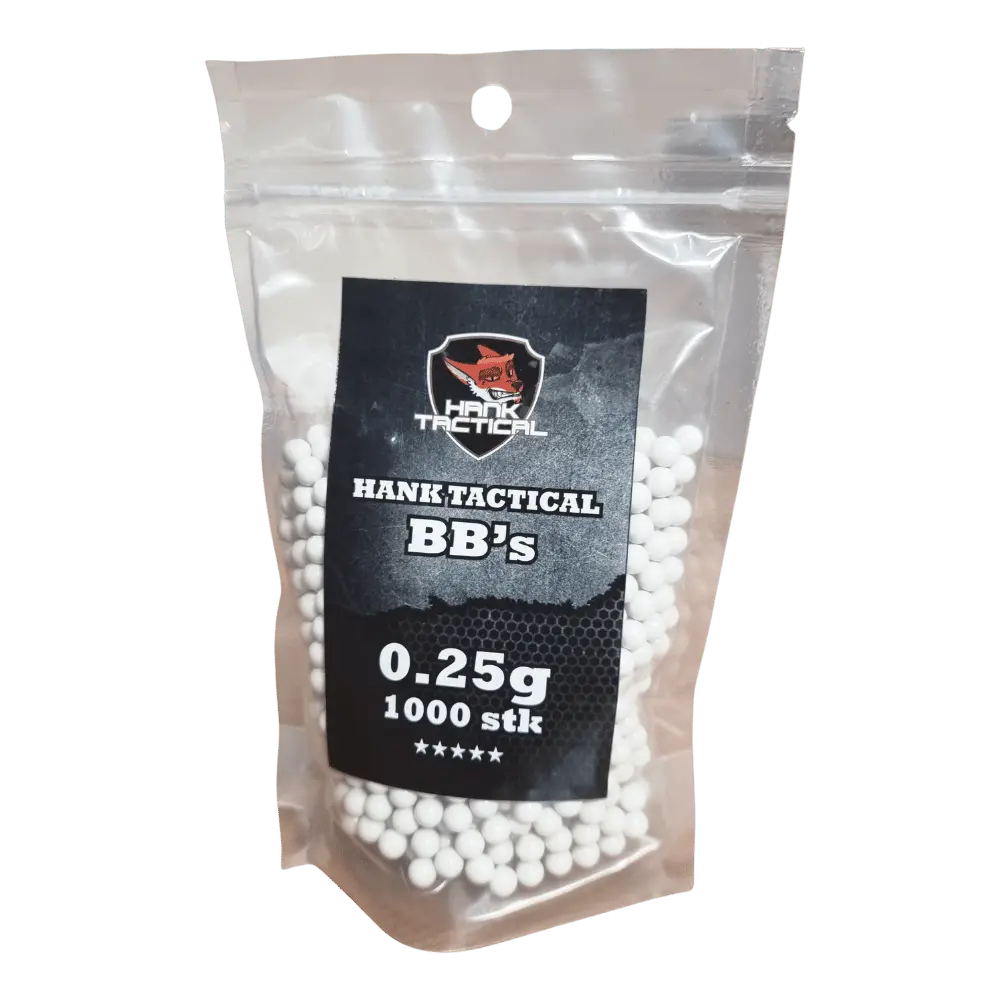 Hank Tactical BB's 0,25g, 1000 stk Hank Tactical