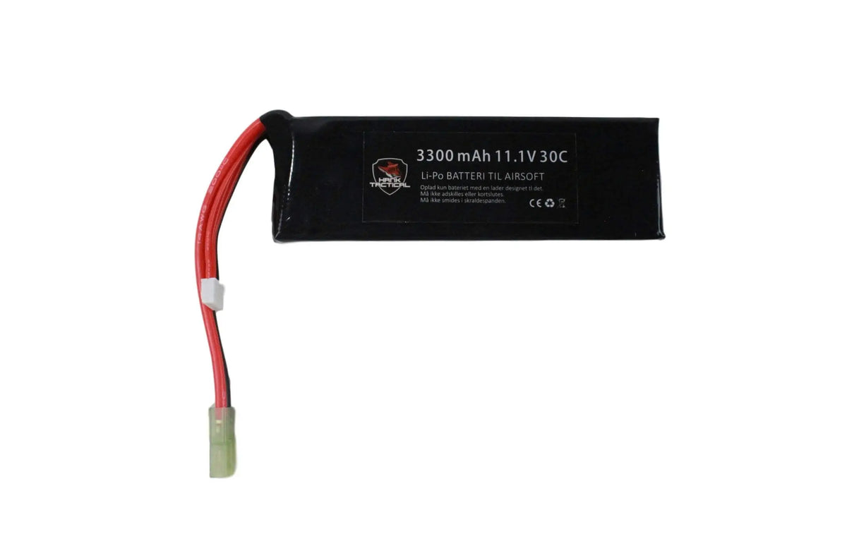 Hank Tactical 11,1V LiPo 3300 mAh batteri til airsoftvåben