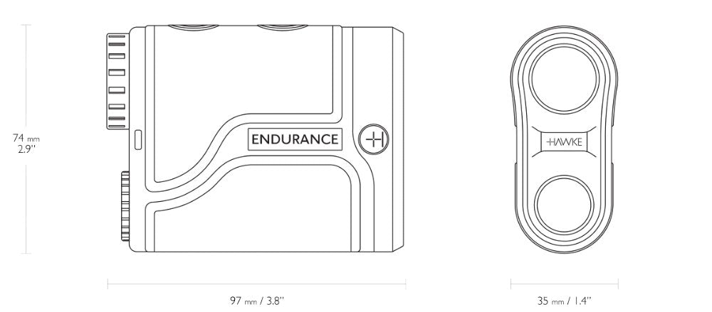 Hawke Endurance Laser Range Finder 6x21, 5-1500m – billede 3