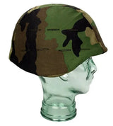 Hjelmbetræk woodland camo til hjelm i str M bagfra