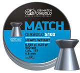 JSB Blue Match Diabolo hagl, 500 stk, 4,5 mm(.177) JSB Match Diabolo