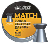 JSB Match Gul hagl , 500 stk, 4,5 mm(.177) JSB Match Diabolo